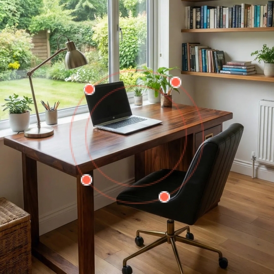 BÀN LÀM VIỆC KÈM 03 HỌC KÉO